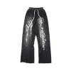 Hellstar Studios Racer Flare Black Sweatpants
