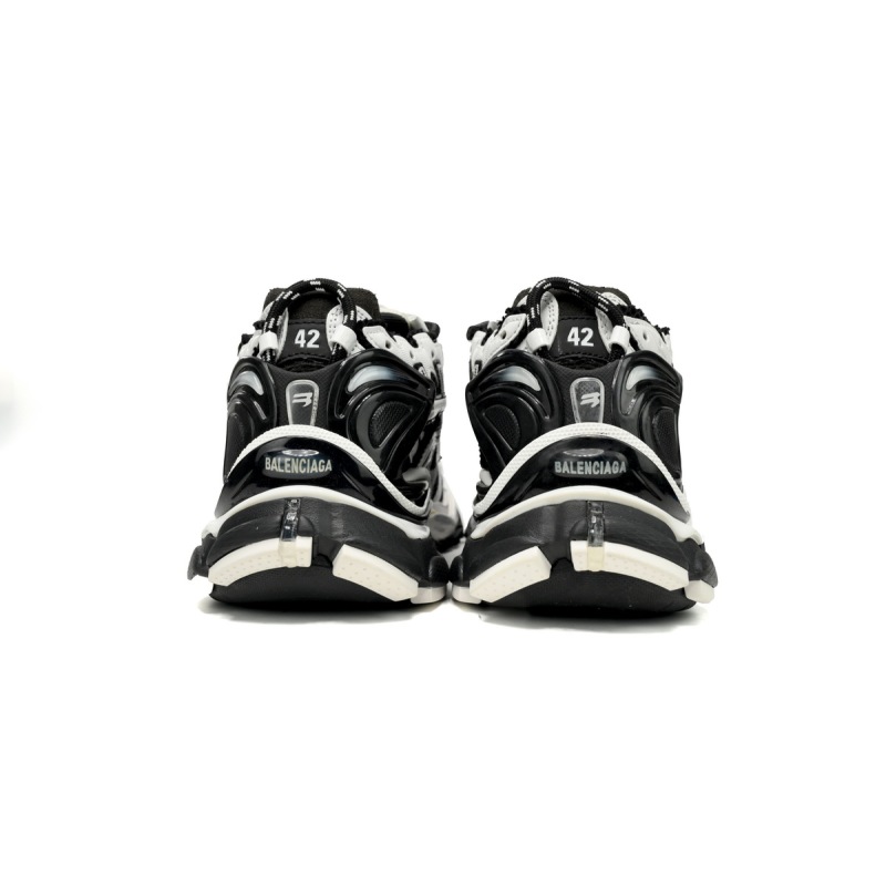 PK God Batch Balenciaga Runner Black White
