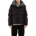 Burberry Hooded Puffer Jacket with Hood Black