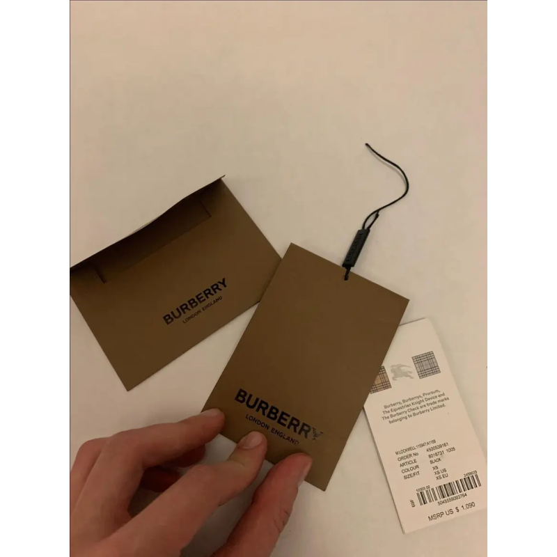 Burberry Hooded Puffer Jacket with Hood Blue