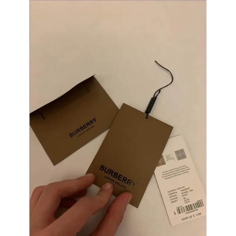 Burberry Hooded Puffer Jacket with Hood Black