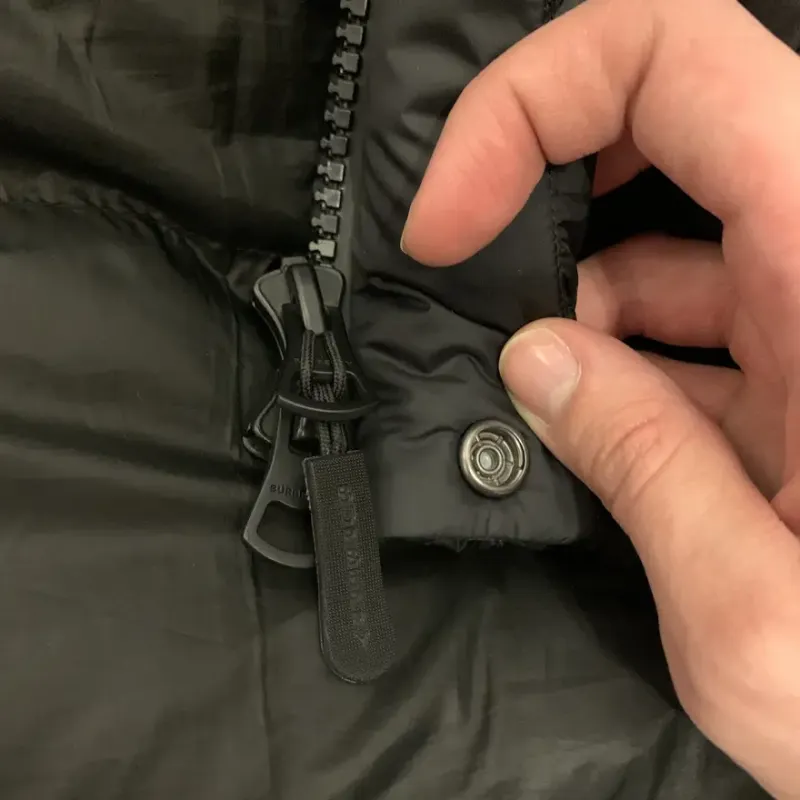 Burberry Hooded Puffer Jacket with Hood Black