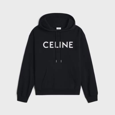 CELINE LOOSE HOODIE IN COTTON FLEECE 01