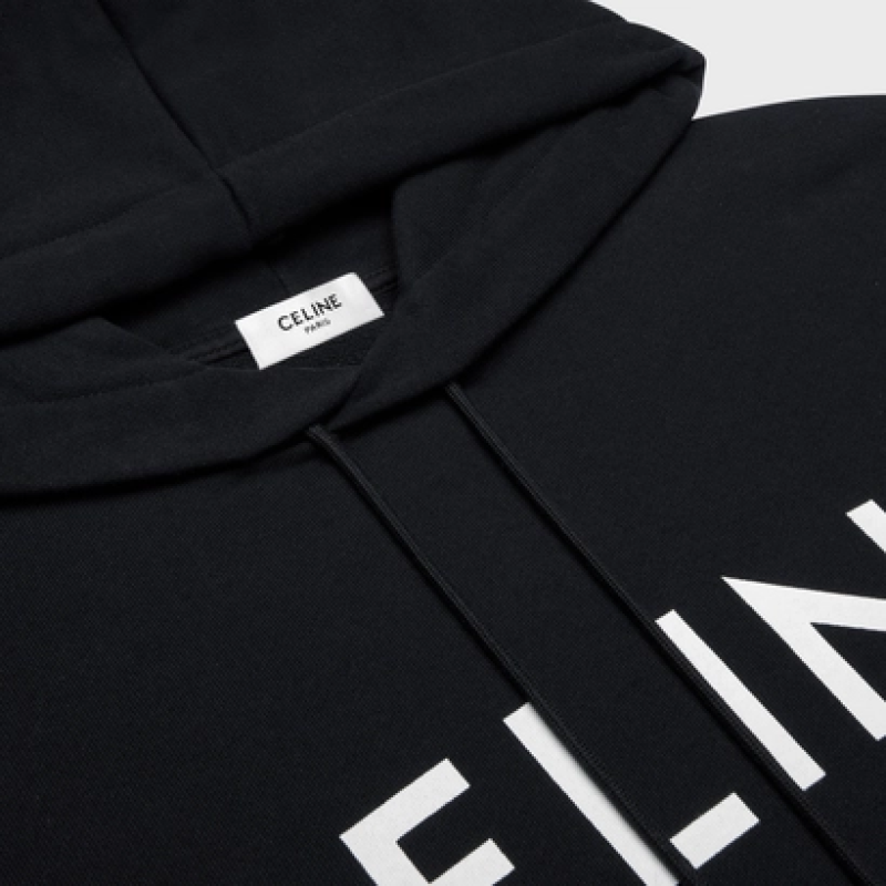 CELINE LOOSE HOODIE IN COTTON FLEECE