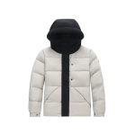 MONCLER Madeira Short Down Jacket White Black (NFC)