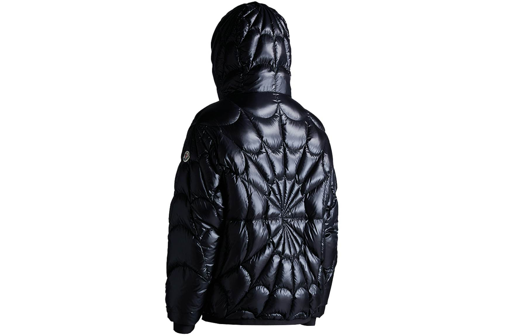 Moncler Violier Spider-Man Short Down Jacket Black