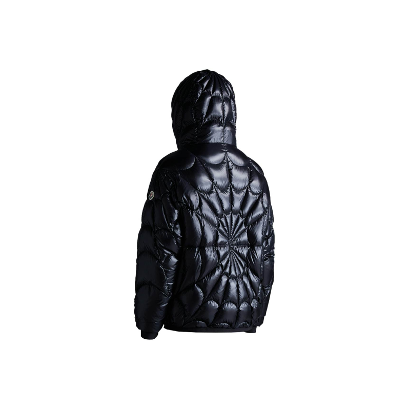 Moncler Violier Spider-Man Short Down Jacket Black