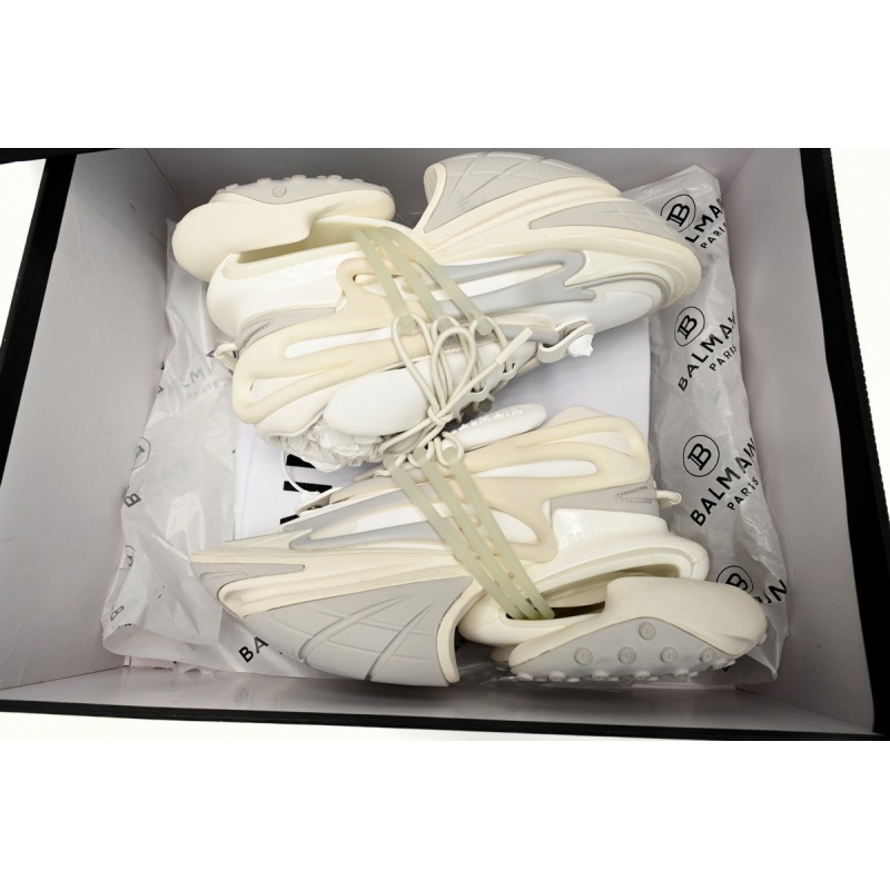 PK God Batch BALMAIN Multikolor Buty sportowe All White YM1VJ309