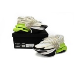 PK God Batch BALMAIN Multikolor Buty sportowe Black, white, and green YM1VJ309