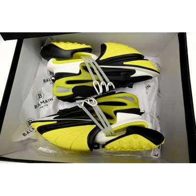 PK God Batch BALMAIN Multikolor Buty sportowe Black And Yellow YM1VJ309 02