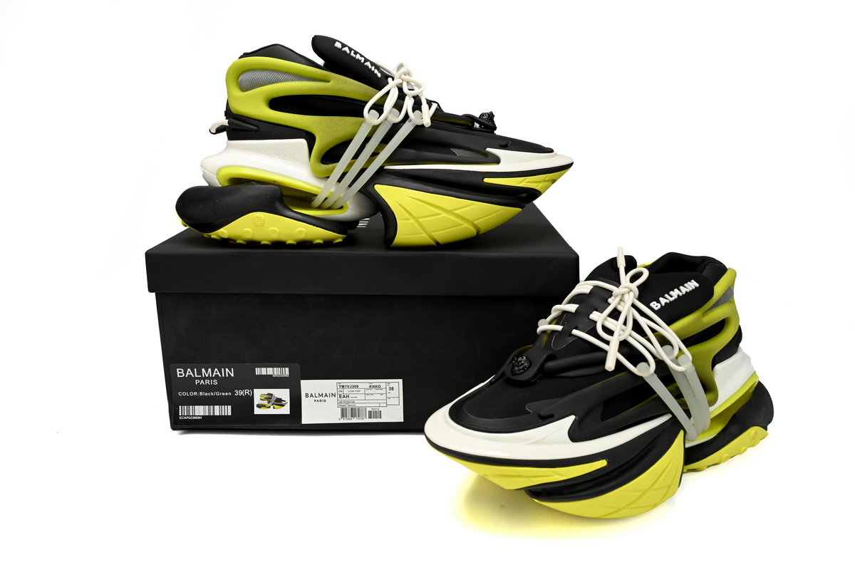 PK God Batch BALMAIN Multikolor Buty sportowe Black And Yellow YM1VJ309