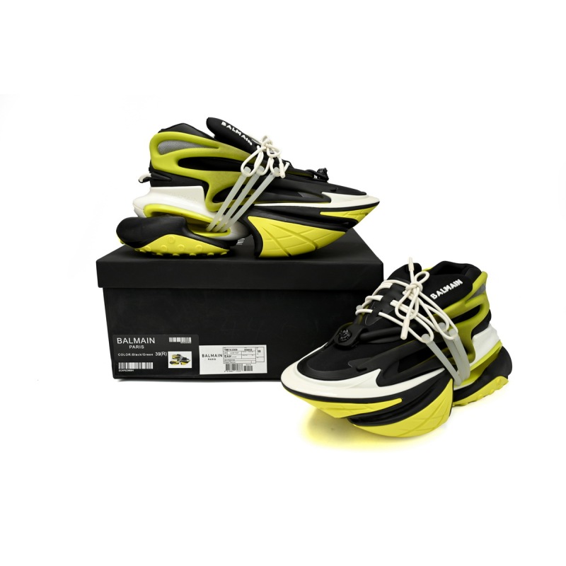 PK God Batch BALMAIN Multikolor Buty sportowe Black And Yellow YM1VJ309