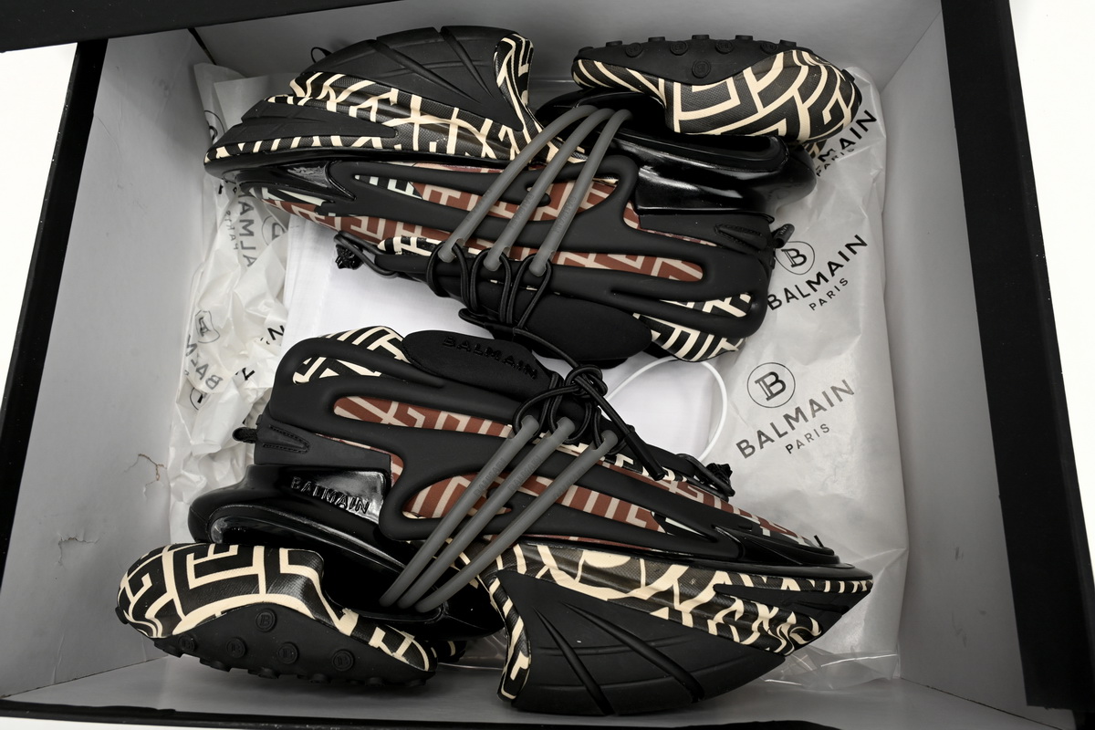 PK God Batch BALMAIN Multikolor Buty sportowe Lattice YM1VJ309