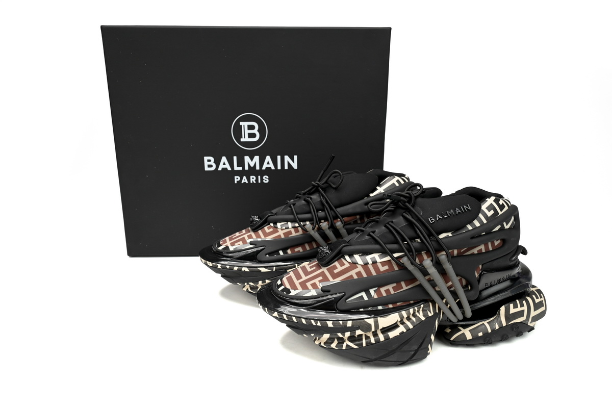 PK God Batch BALMAIN Multikolor Buty sportowe Lattice YM1VJ309