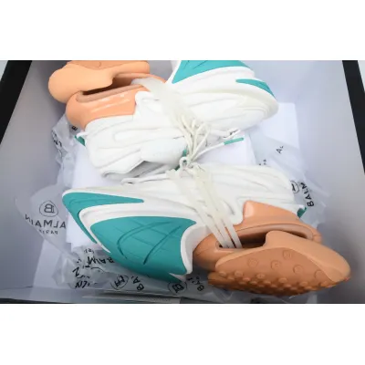 PK God Batch BALMAIN Multikolor Buty sportowe White Green Orange YM1VJ309 02