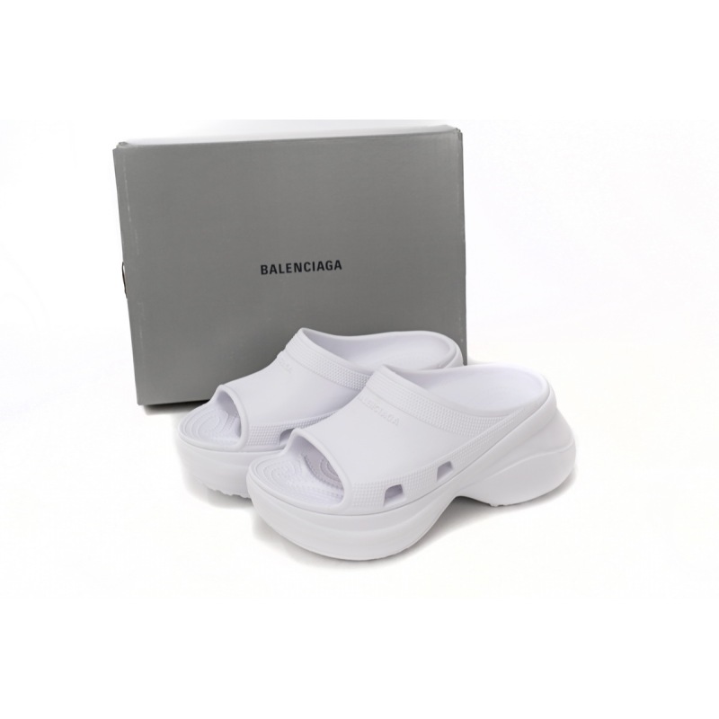 PK God Batch BALENCIAGA Pool Crocs White 677389 W1S8E 9000