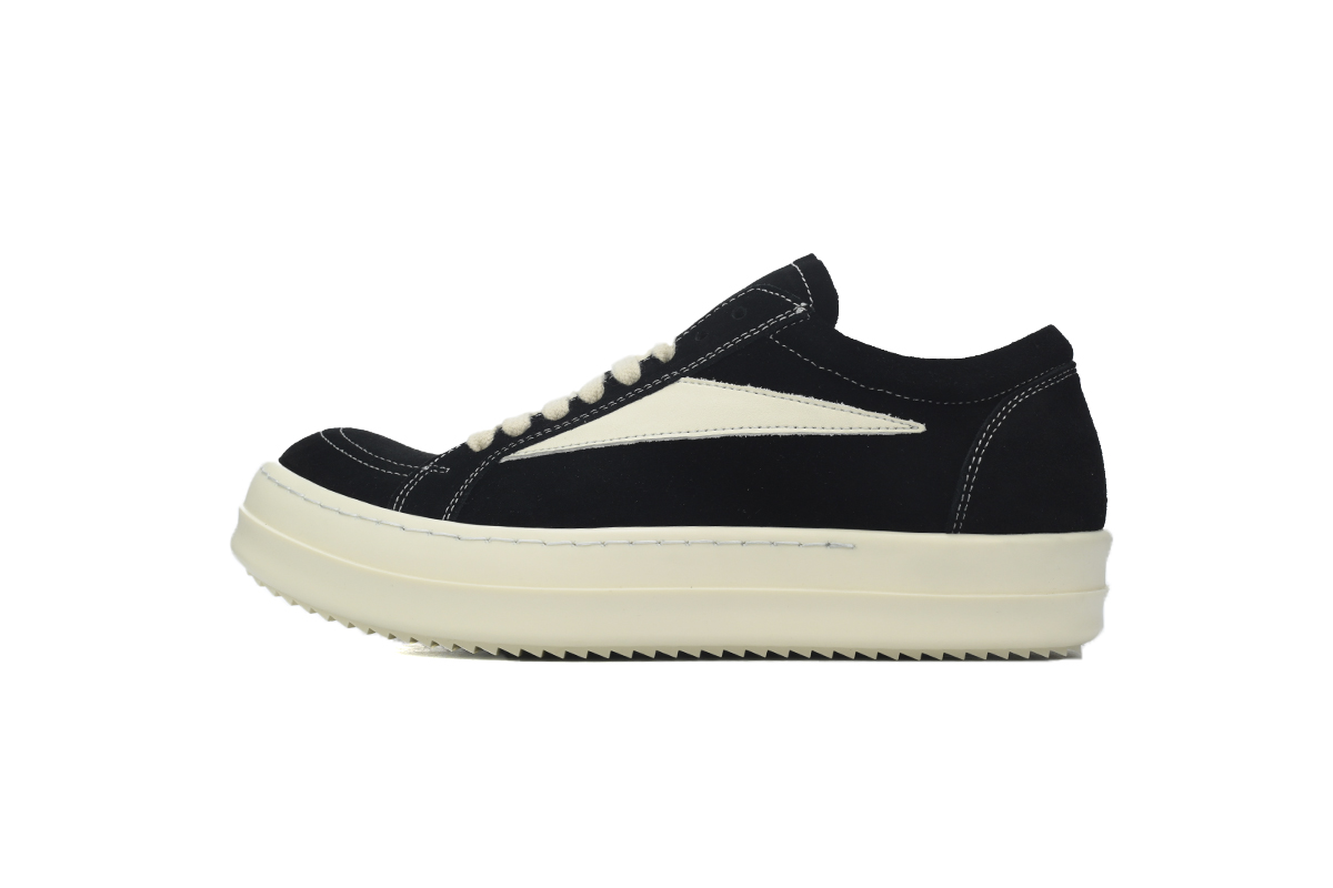 PK God Batch Rick Owens Suede Vintage 'Black Milk White’