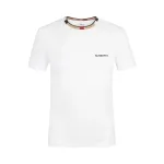 Burberry Icon Stripe Trim Cotton T-shirt White