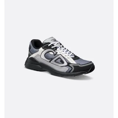 PK God Batch Dior B30 Sneaker Blue Mesh with Gray, White and Black 3SN279ZRB_H068 02