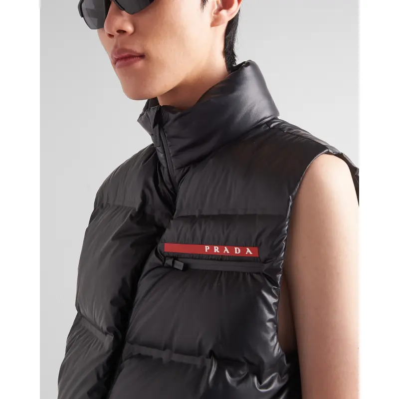 Prada Light Re-Nylon down vest Black