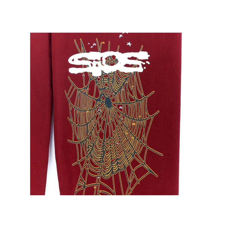 Sp5der Logo Sweatpant Maroon