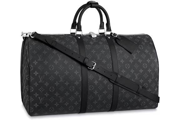 LOUIS VUITTON Keepall Bandoulière 45 Monogram Eclipse Men Travel