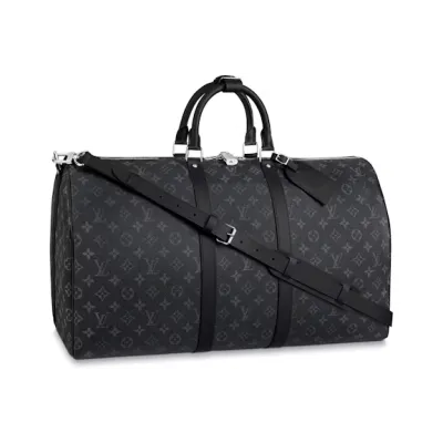 LOUIS VUITTON Keepall Bandoulière 45 Monogram Eclipse Men Travel 02