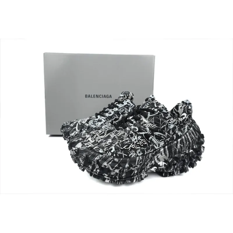 PK God Batch Balenciaga Defender Graffiti 685611 W2RG1 9015