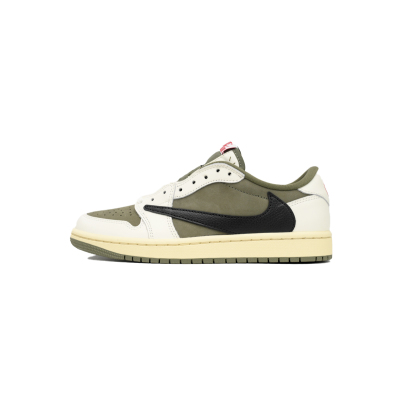 PK God Batch Air Jordan 1 Retro Low OG SP Travis Scott Medium Olive DM7866-200 01