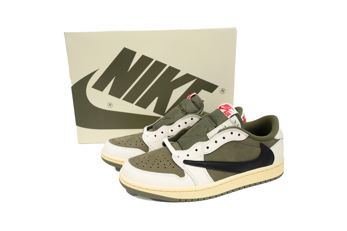 PK God Batch Air Jordan 1 Retro Low OG SP Travis Scott Medium Olive DM7866-200