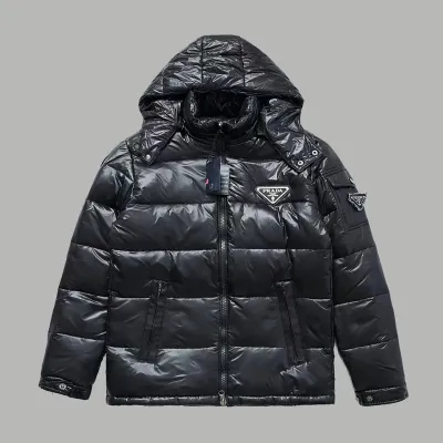 Prada puffer jacket. Medium Black 01