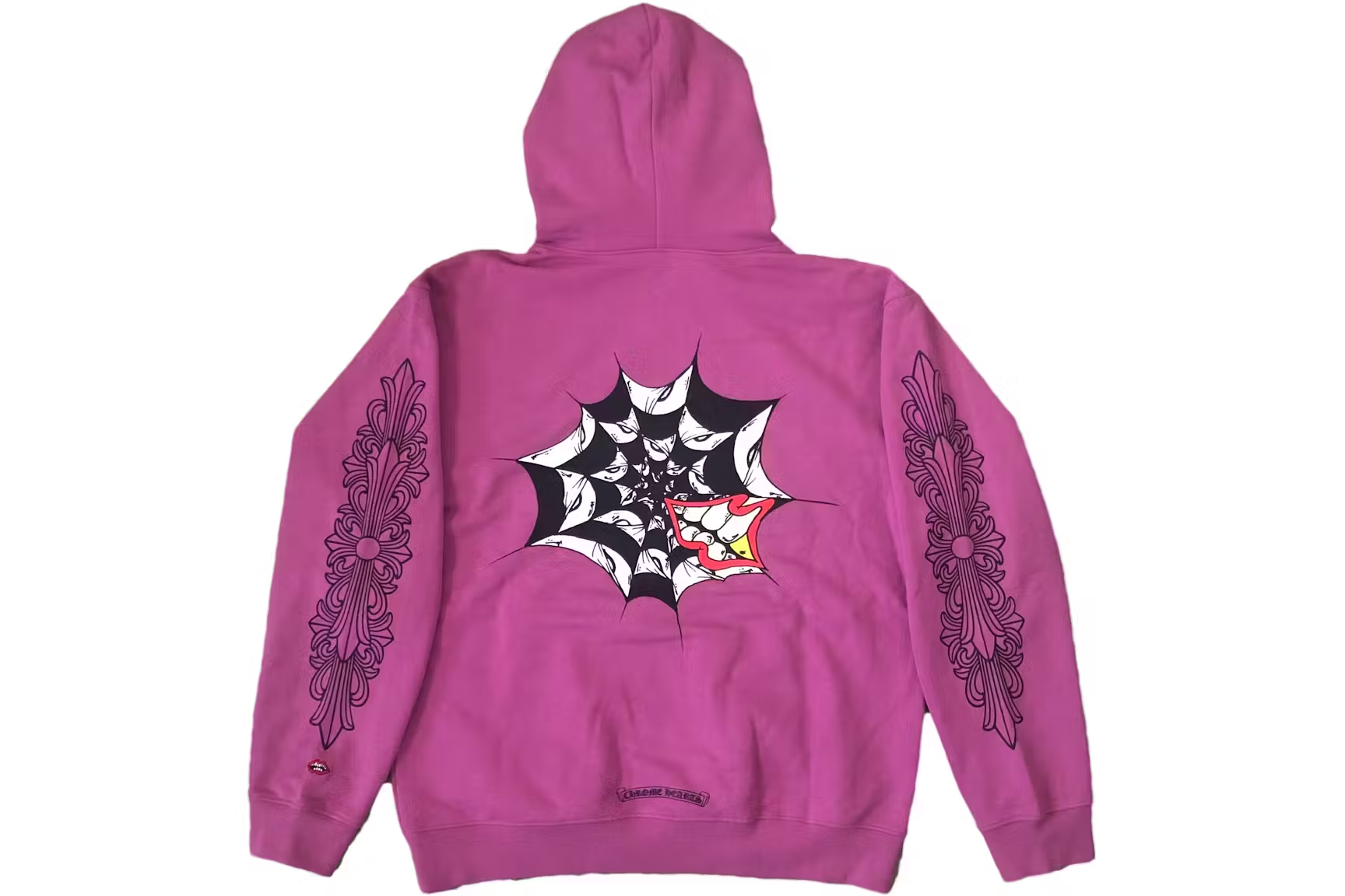 Chrome Hearts Matty Boy Spider Web Hoodie Purple