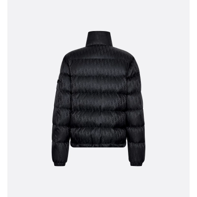Dior Oblique Down Jacket Black Technical Jacquard 02