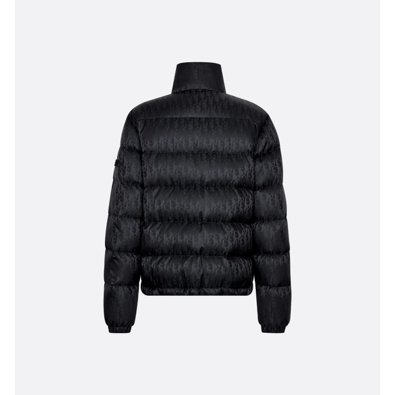 Dior Oblique Down Jacket Black Technical Jacquard