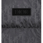 Dior Oblique Down Jacket Gray Technical Jacquard