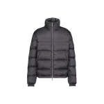 Dior Oblique Down Jacket Gray Technical Jacquard