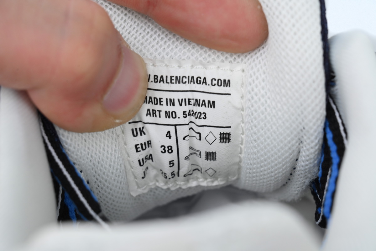 Balenciaga Track Sneaker White Grey Blue
