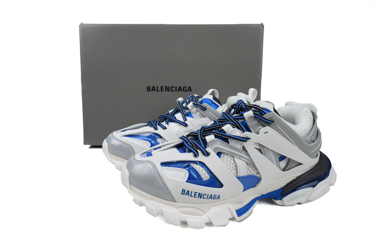 Balenciaga Track Sneaker White Grey Blue