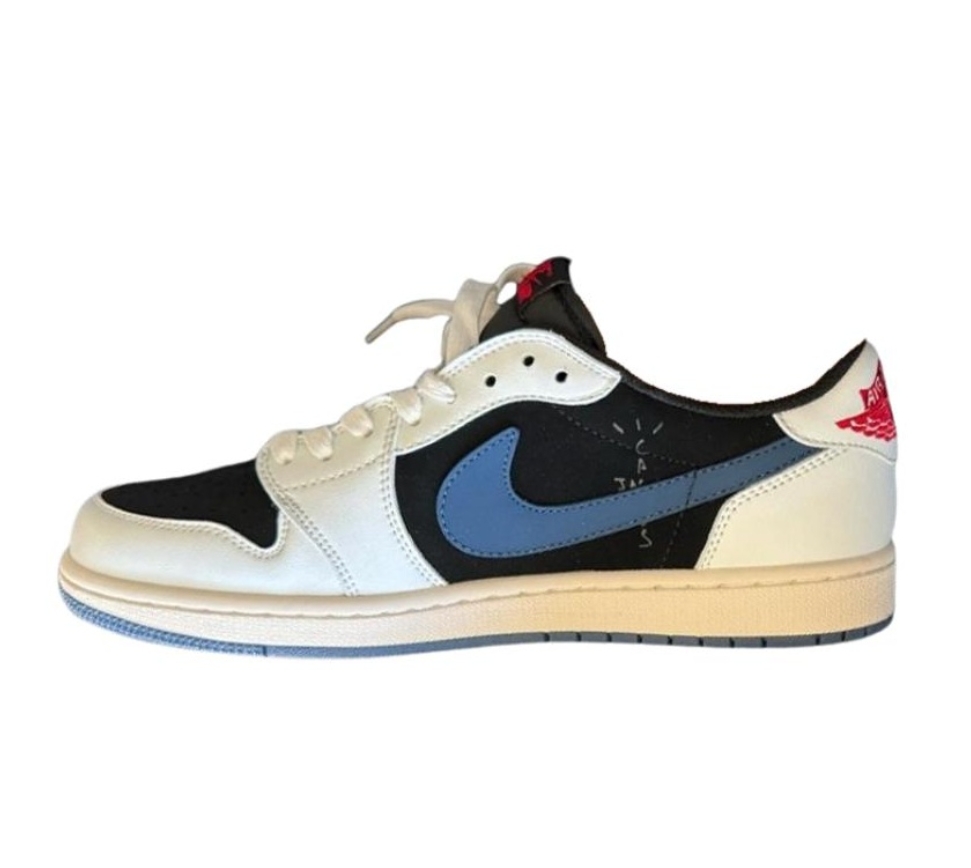 LJR Batch Travis Scott x Air Jordan 1 Low White black blue