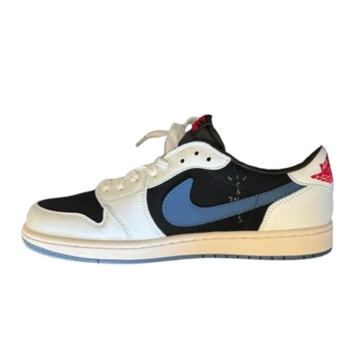 LJR Batch Travis Scott x Air Jordan 1 Low White black blue 01