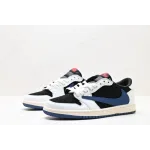 LJR Batch Travis Scott x Air Jordan 1 Low White black blue