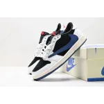 LJR Batch Travis Scott x Air Jordan 1 Low White black blue