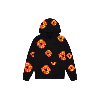 Denim Tears x Offset Wreath Hoodie Black 01