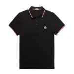 MONCLER COLLECTION Logo Patch Polo Shirt male Black 
