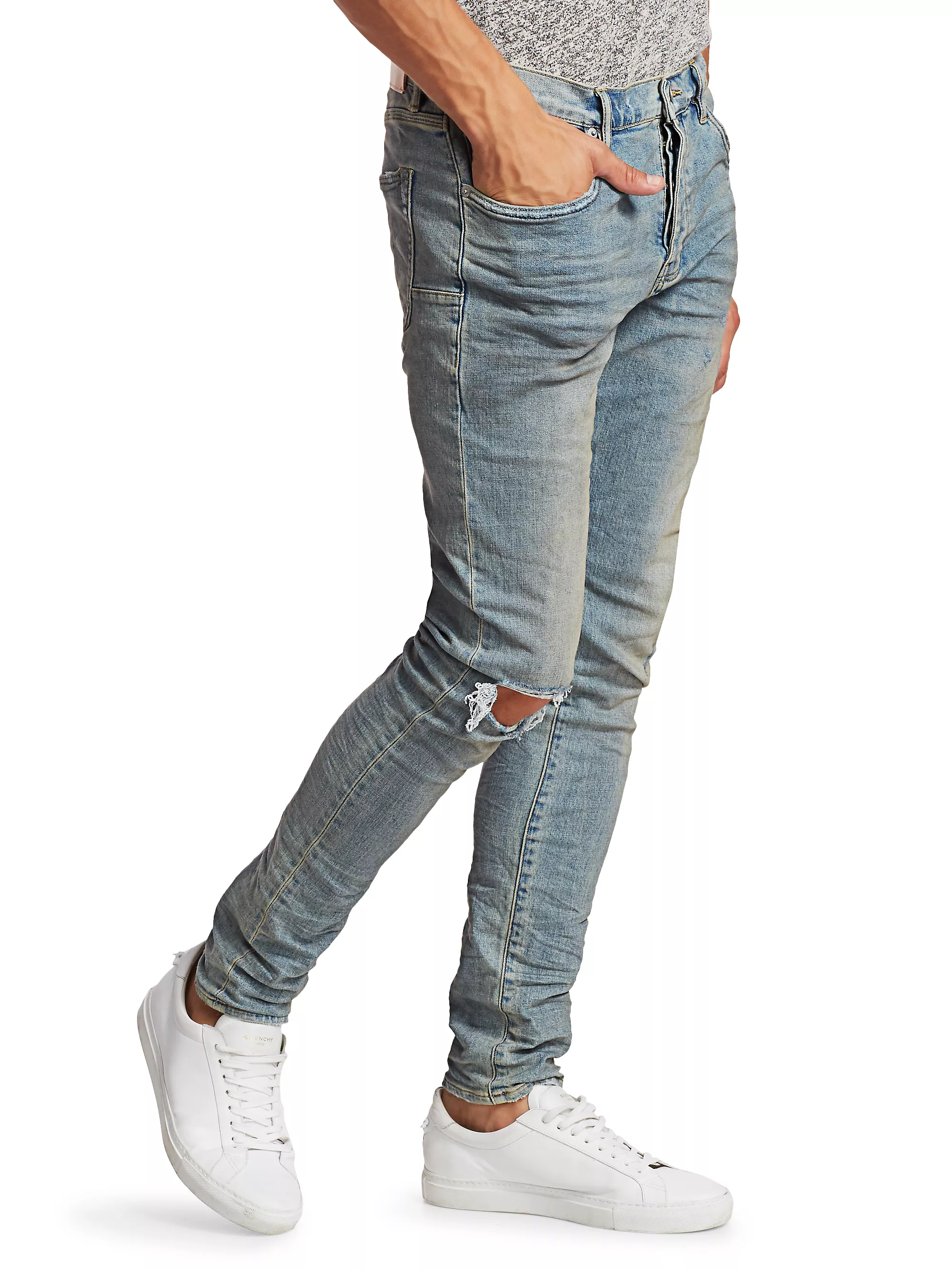 Purple Brand fashion jeans Blue Dirty Wax