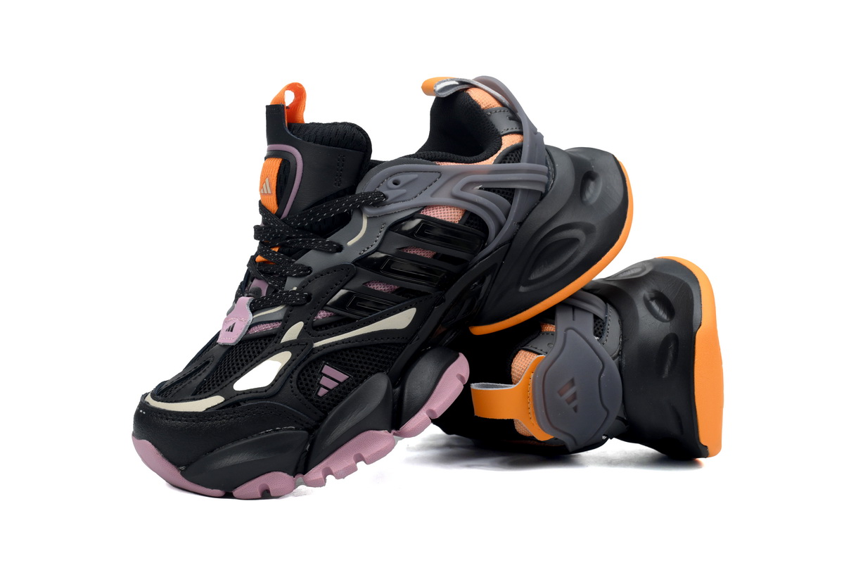 Adidas XLG Runner Deluxe Black fragrant taro and orange
