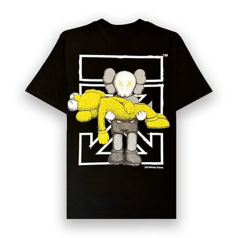 Off White x Kaws - T Shirt Black