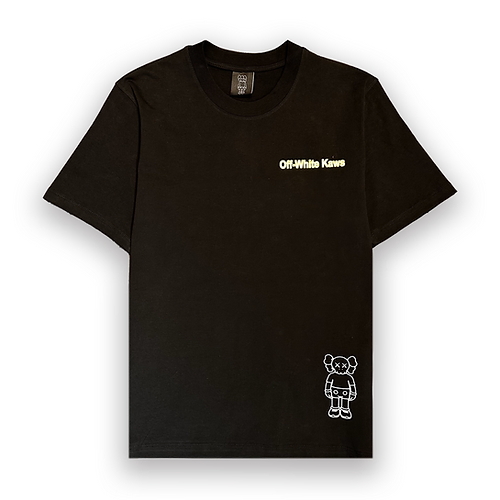 Off White x Kaws - T Shirt Black