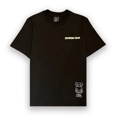 Off White x Kaws - T Shirt Black 02