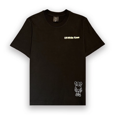 Off White x Kaws - T Shirt Black 02